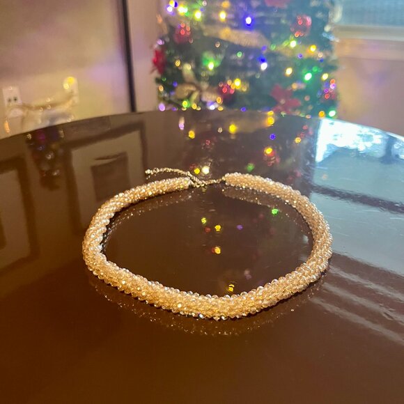 Champagne Bead Necklace NWOT - Picture 2 of 4